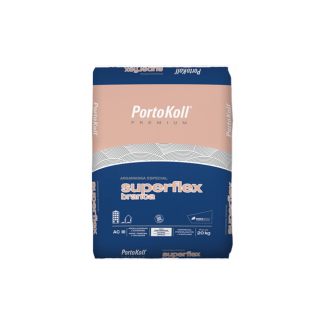 ARGAMASSA 20KG SUPERFLEX BRANCA AC-3 Portokoll 654633 