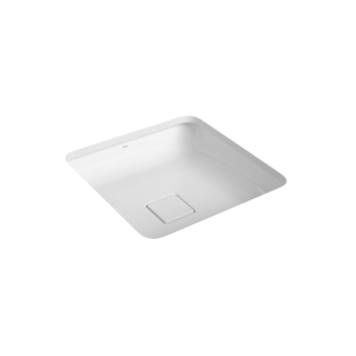 CUBA 40CM DE EMBUTIR QUADRADA BRANCA SLIM Deca Louça São Paulo L.31040.17 