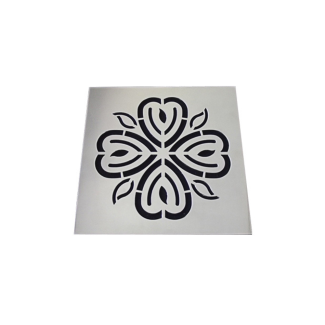 GRELHA INOX 94X94 FLOR Invinox 4002/1