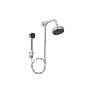 KIT CHUVEIRO PAREDE CROMADO C/ DESVIADOR ACQUA PLUS REDONDO Deca Metal 1990.C.STD.KIT.N