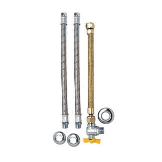 LIGAÇÃO FLEXÍVEL 002734 - KIT TOMBAK 3/8 1/2 X 40CM P/AGUA Jackwal 002.734