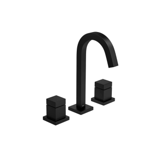 MISTURADOR BLACK MATTE BICA ALTA DN15 CUBO P/ LAVATÓRIO DE MESA Deca Metal 1877.BL86.MT