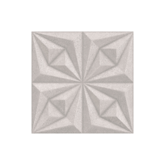 PORCELANATO RELEVO DRAPEADO BETON CAIXA C/ 2 PEÇAS 58X58 RETIFICADO A Ceusa 5066072A