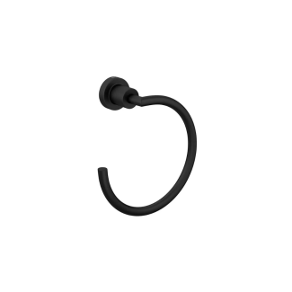 PORTA TOALHA ARGOLA BLACK MATTE SLIM Deca Metal 2050.BL.SLM.MT