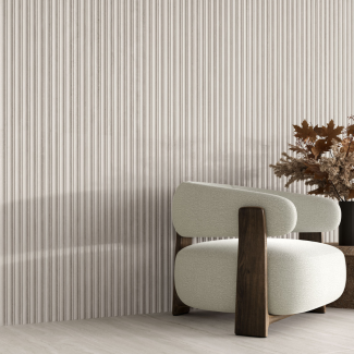 REVESTIMENTO ACETINADO FLUT TRAVERTINO 45X90 TIVOLI RETIFICADO A Biancogres CE0908A1