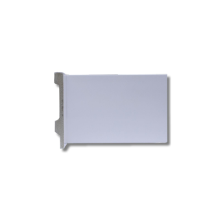 RODAPÉ 10 CM LISO POLIESTIRENO BRANCO 100x15x2400 AJ DESIGN D3 Distribuidora Ltda AJ100L