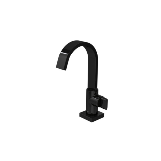 TORNEIRA DN15 DE MESA BLACK NOIR BICA ALTA POLO LAVATORIO Deca Metal 1198.BL33.NO