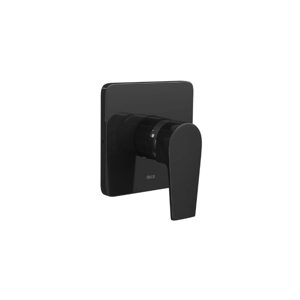 ACABAMENTO ALTA E BAIXA PRESSÃO MONOCOMANDO PARA CHUVEIRO BLACK NOIR LEVEL Deca Metal 4993.BL26.CHU.NO