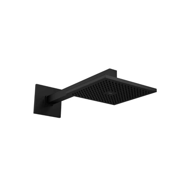 CHUVEIRO BLACK MATTE C/ TUBO QUADRADO PAREDE LOES Deca Metal 1992.BL.CT.MT
