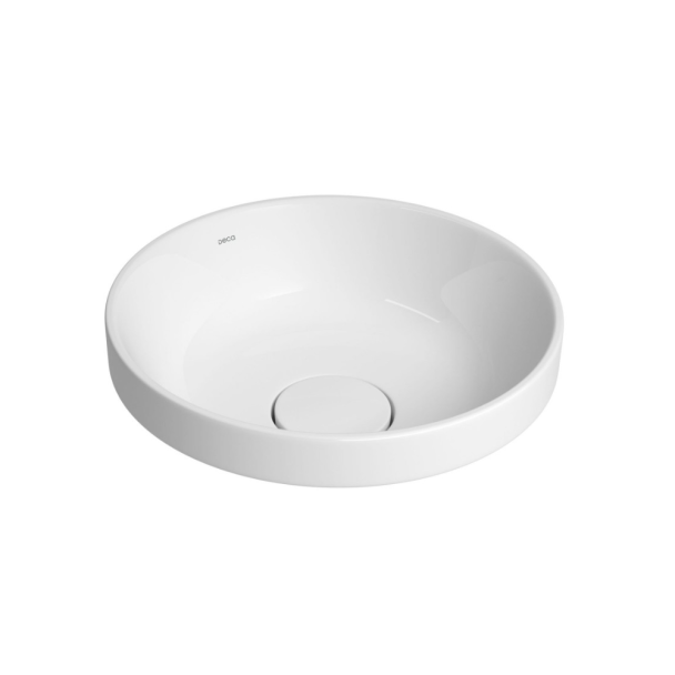 CUBA 30CM DE SOBREPOR REDONDO BRANCO SLIM Deca Louça São Paulo L.22030.17
