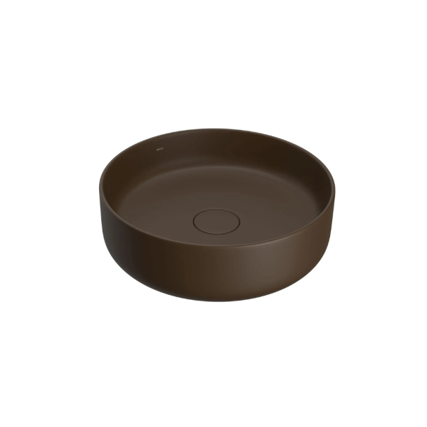 CUBA DE APOIO 40CM REDONDA MARROM FOSCO SLIM Deca Louça São Paulo L.12040.22