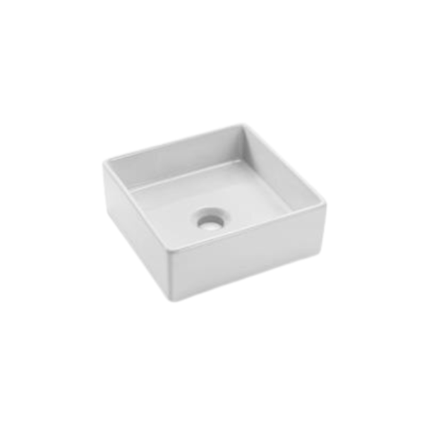 CUBA DE APOIO QUADRADA BRANCO 40X40 AJ DESIGN AJ2700