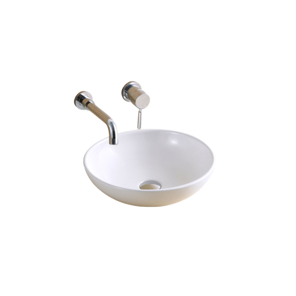 CUBA DE APOIO REDONDA BRANCO 41X41 AJ DESIGN AJ2300