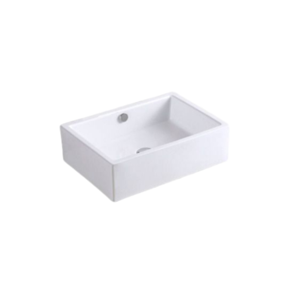 CUBA DE APOIO RETANGULAR S/ MESA BRANCO 515X360X150 AJ DESIGN AJ1500