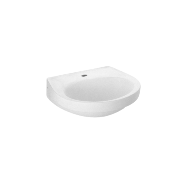 LAVATÓRIO CINZA CROMO 470X425 PARA COLUNA PARATI Logasa 1180070781200
