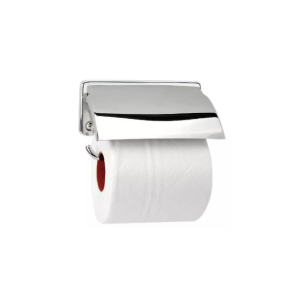 PAPELEIRA C/ TAMPA CROMADO STANDARD Jackwal 002.865
