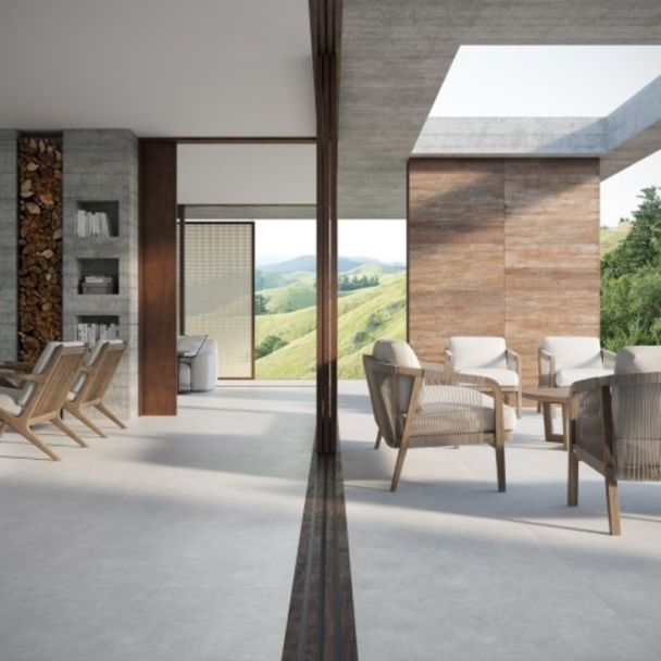 PORCELANATO ACETINADO TRIBECA GREY 90X90 RETIFICADO GALLERIA A Biancogres CC0593G1