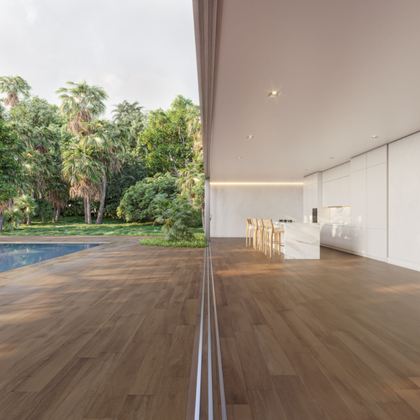 PORCELANATO EXTERNO CARVALHO CASTANO 20X120 RETIFICADO A Biancogres CN0342O1