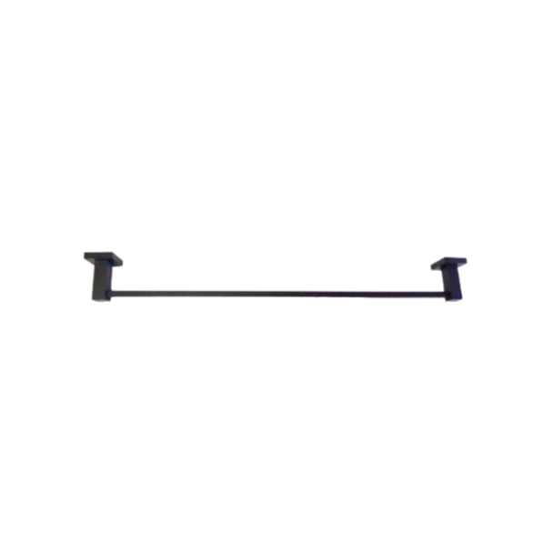PORTA TOALHA BARRA SIMPLES BLACK MATTE 60CM QUADRADO AJ DESIGN LINEARE GL-22101122-MB