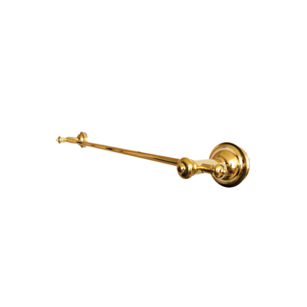 PORTA TOALHA BARRA SIMPLES GOLD REDONDA AJ DESIGN VINTAGE AJ053