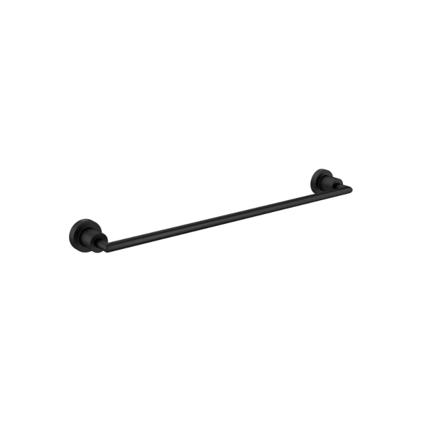 PORTA TOALHA DE BARRA BLACK MATTE SLIM Deca Metal 2040.BL.SLM.MT