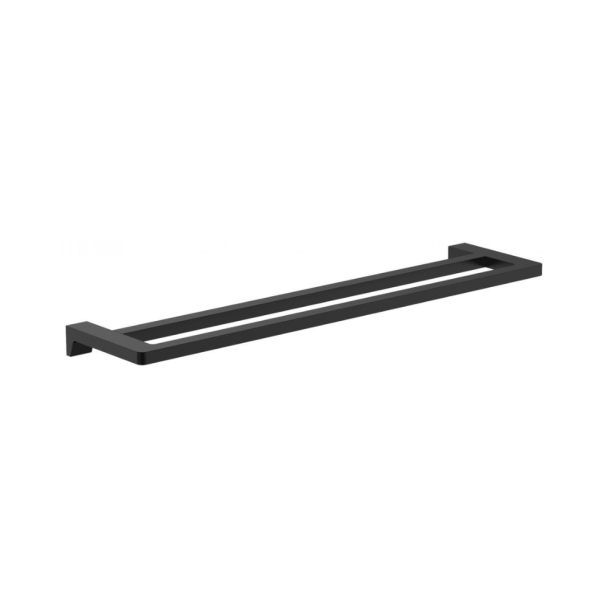 PORTA TOALHA DE BARRA DUPLO BLACK MATTE ATTUALE AJ DESIGN D0280272PA