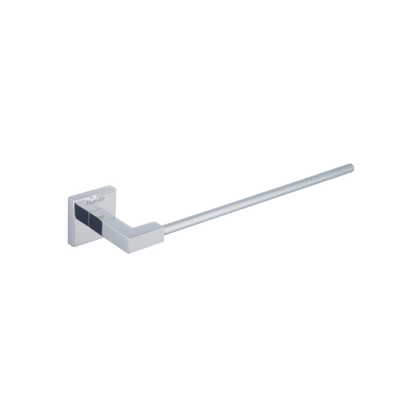 PORTA TOALHA DE BARRA SIMPLES SILVER LUX 300MM QUADRADO AJ DESIGN SOTTILE AJ024