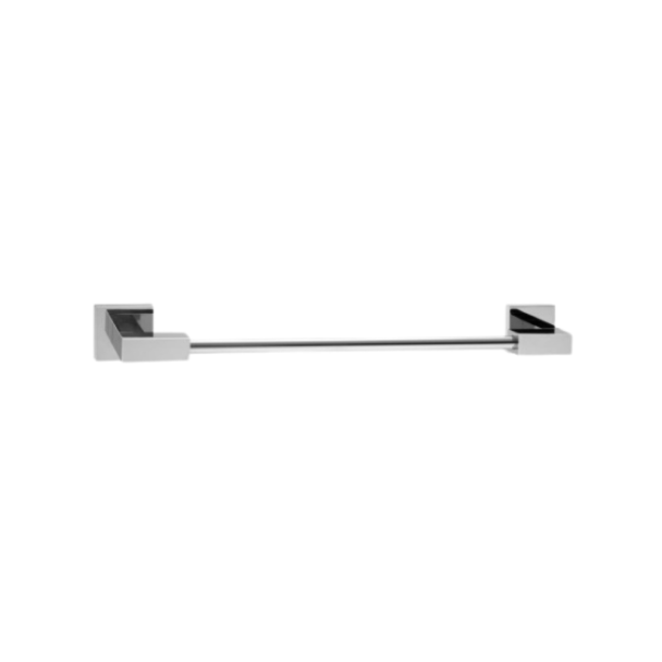 PORTA TOALHA DE BARRA SIMPLES SILVER LUX 600MM AJ DESIGN SOTTILE AJ022