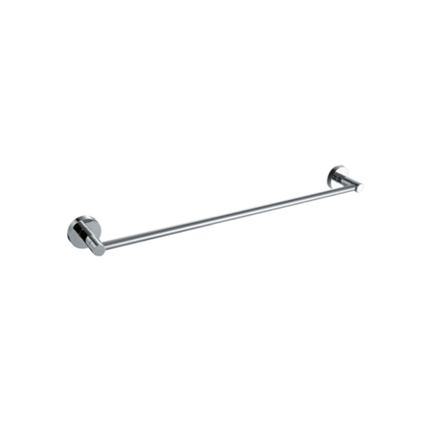 PORTA TOALHA DE BARRA SIMPLES SILVER LUX AJ DESIGN ORBE AJ010