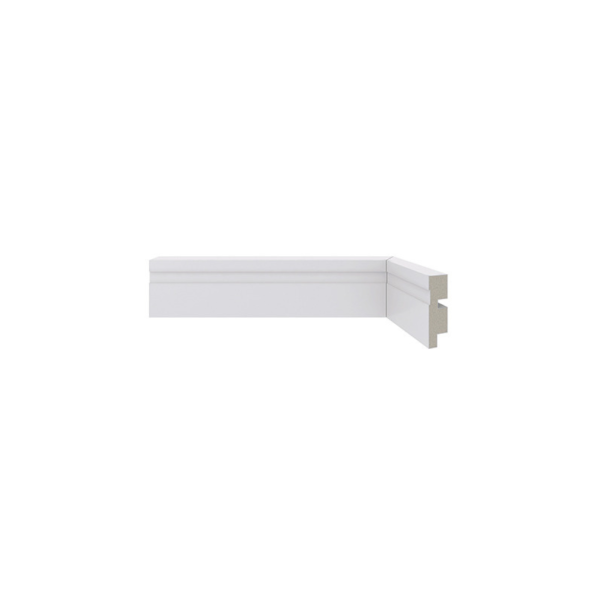 RODAPÉ 455 2400X16X50MM BRANCO MODERNA FRISADO Santa Luzia 20234 