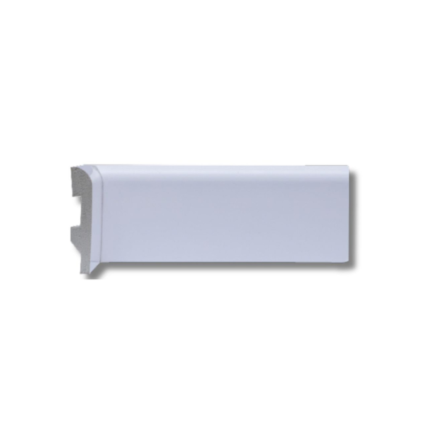 RODAPÉ 7 CM REDONDO BRANCO 70x15x2400MM AJ DESIGN D3 Distribuidora Ltda AJ70R