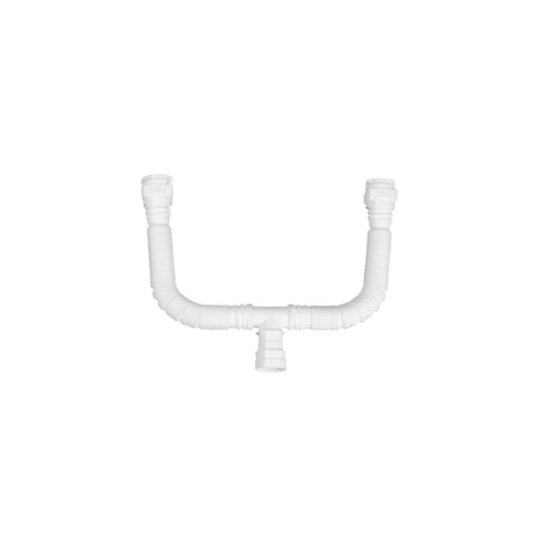 SIFÃO SANFONADO UNIVERSAL SDU/AS DUPLO BRANCO Astra 